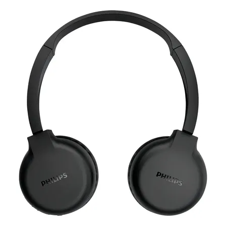 Auriculares Inalámbricos Philips Tah1205 Tah1205bk/00 Bluetooth, 15 Hs de Reproducción, Controladores de 32 mm, Plegables, 1000 Series Negro