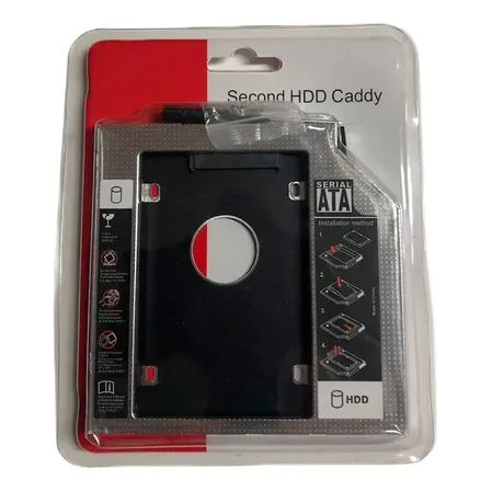 Caddy Segundo Disco Notebook Hdd Sata O Ssd 12,7mm Universal