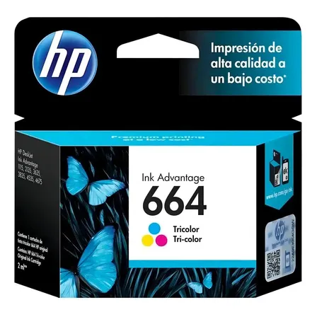 Cartucho de tinta HP 664 Color de 2 ml
