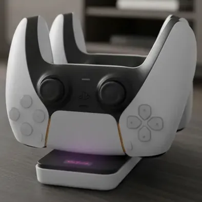 Mini Base Carga Doble Cargador Joystick Mandos Ps5 Usb-c Negro Y Blanco - Cargador Joystick Ps5 Base Doble