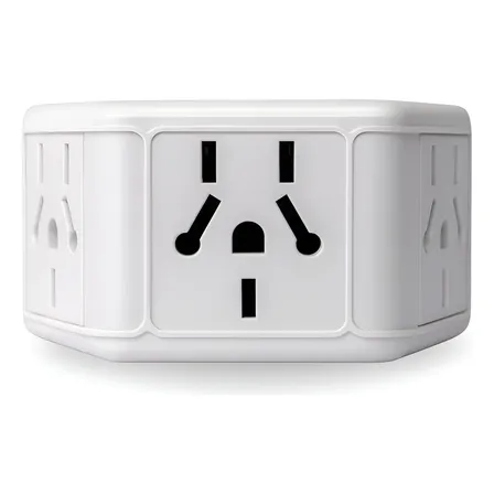 Adaptador Enchufe Triple 3 Caras Pirámide Premium