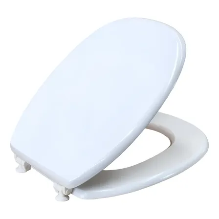 Tapa Inodoro D'accord Roca Monaco MDF Laca Blanca Ovalada Bisagra Nylon