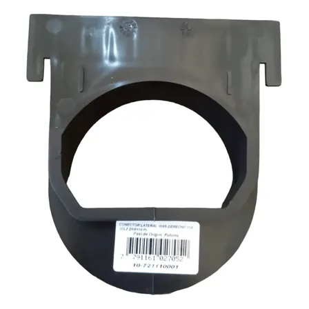 Conector Lateral H 105 Der. 110 Canaleta Piso Duratop Polipropileno