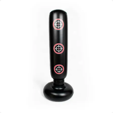 Bolsa De Boxeo Inflable Pvc Base Rellenable 1.60 Cm Negro