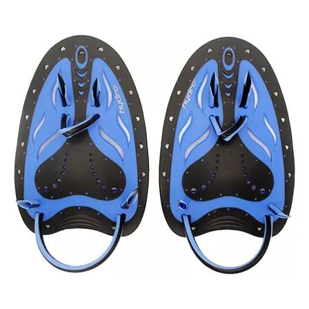 Manopla Natacion Hydro Entrenamiento Ergonomica Ajustable Competic Color Negro/azul Talle M
