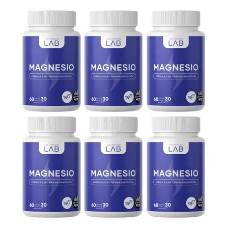 Magnesio 5 En 1 400mg 360 Cápsulas 6 Meses 5 Tipos De Magnesio Alta Absorción The Protein Lab