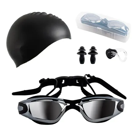 Kit de Natación Gadnic AMK-918 con Antiparras Protección UV Gorro Tapones