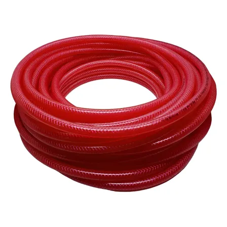 Manguera Presion Roja 10mm 3/8 Pvc Neumática Aire 1 Metro Rojo
