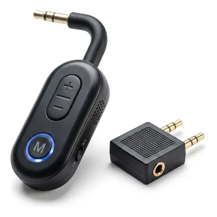 Adaptador Bluetooth 5.3 Rx Tx 2 En 1 Audio Avión 3.5mm