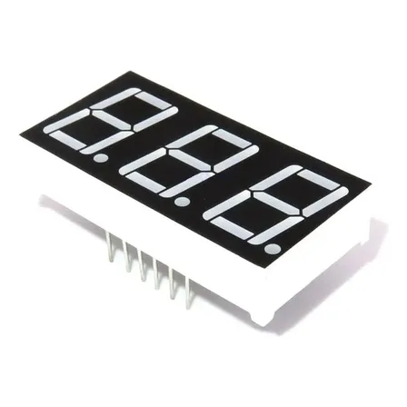 Display 7 Segmetos 3 Digitos 0.56  Rojo Catodo Comun Nubbeo