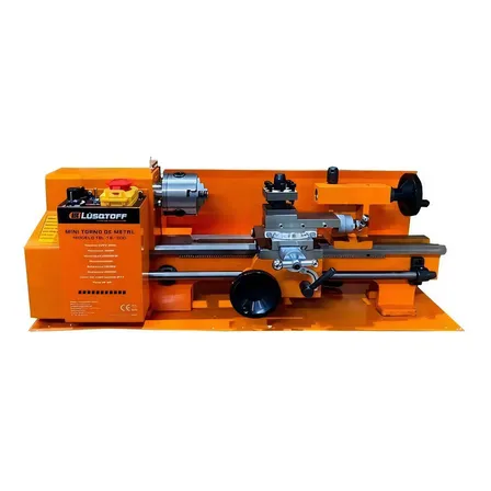 Torno Metal Mecánico 300mm 400w 220v Contrapunto 2500rpm F