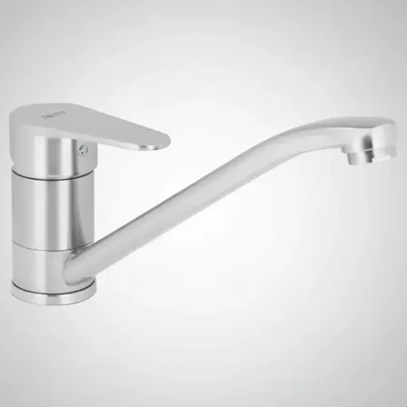 Griferia Cocina Monocomando Peirano Lara 20-179 Color Acero Inoxidable Acabado Pulido Grifo Canilla Mezcladora