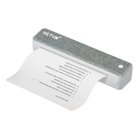 Impresora Térmica Portátil A4 Bluetooth 216 Mm Grey