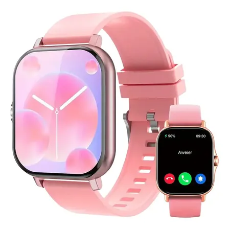 Reloj Inteligente Smart Watch Mujer Bluetooth Deportivo Rosa