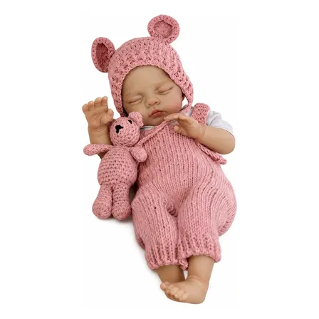 Muñeca Reborn Bebé Con Vestido Y Vincha