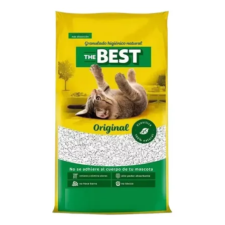 Piedras Sanitarias Gato The Best 1.8kg x 18kg de peso