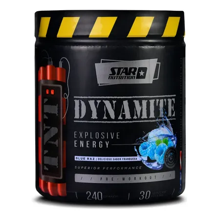 Tnt Dynamite Star Nutrition 240g Pre Workout Sabor Blue raz