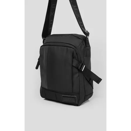 Bolso Luxo Bandolera Morral Tipo Riñonera Negro Lisa
