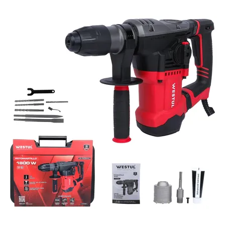 Rotomartillo Percutor Westul Sds Plus 1800w Vel Variab Copa