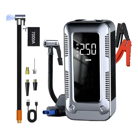 Homefish 6000a 12v Silver Jump Starter Inflator