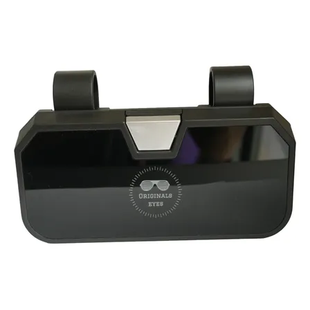 Estuche Premium Porta Anteojos Para Visera Auto Base 6 Negro