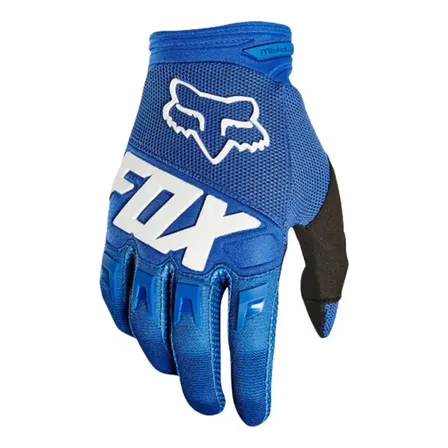 Guantes Ciclismo Dedos Largos Transpirables Antideslizantes Con Protección Azul