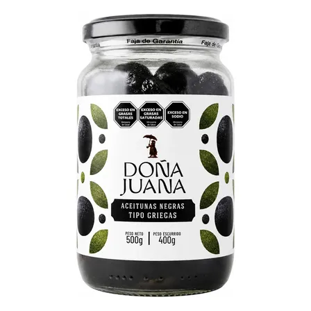 Aceitunas Negras Tipo Griegas Doña Juana 500g