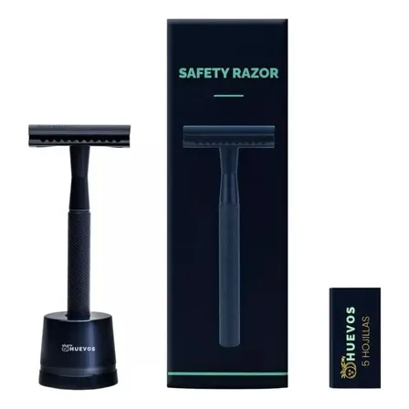 Afeitadora Ras Safety Razor Myhuevos Y Hojillas Repuesto