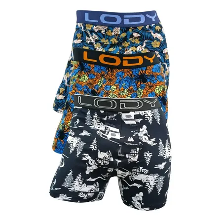 Pack X 6 Boxers Lody Estampados Y Lisos Algodón Surtido Xxxl