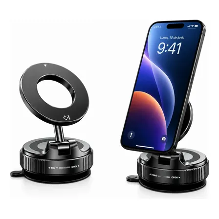 Soporte Celular Magnetico Auto Iman Ajustable Jononser K007 Negro