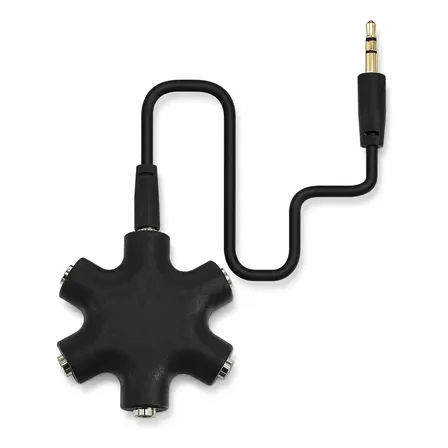 Cable Divisor De Audio Estéreo 3.5 Mm De 6 Vías