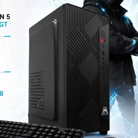 Pc Ryzen 5 Completa 5600GT | 8 GB | 240 GB | Wi-Fi | Mouse y Teclado | Pc Integrados Argentinos