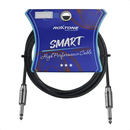 Cable Audio Guitarra Plug Plug Roxtone Ficha Premium 3m