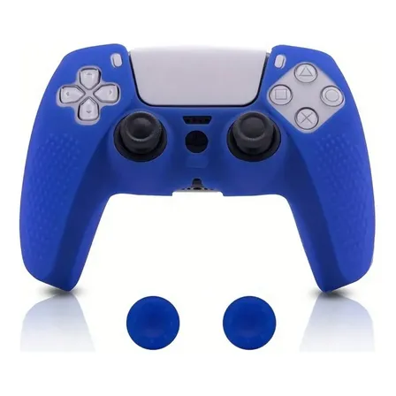 Funda De Silicona Con Grips Para Joystick Playstation 5 Ps5 Azul