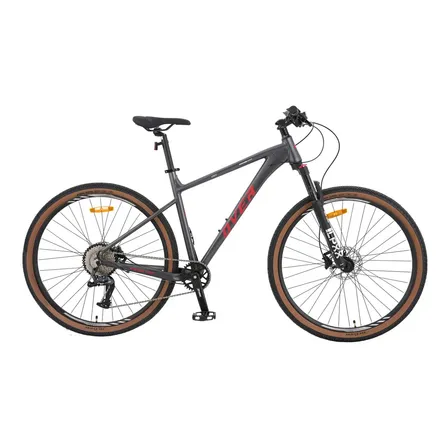 Bicicleta MTB Overtech Peregrine Sport R29 1x11 Hidráulica Gris Oscuro/rojo S