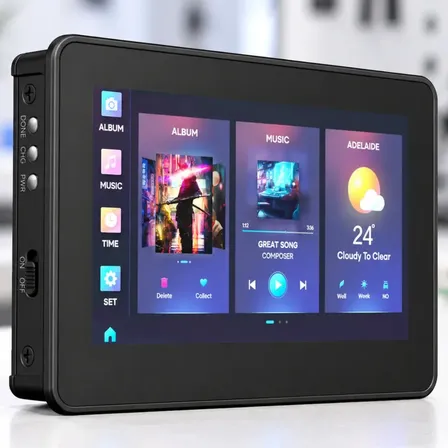 Esp32 S3 Waveshare Touch Lcd 4.3 Pulgadas 800x480 Can Rs485 Gabinete Plastico Riel Din Wifi Bluetooth Para Hmi Automatizacion Domotica E Iot Industrial