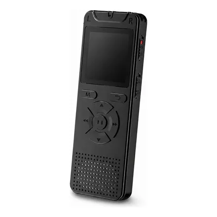 Grabadora Voz Digital 8 Gb Pcm Pantalla Altavoz Negro