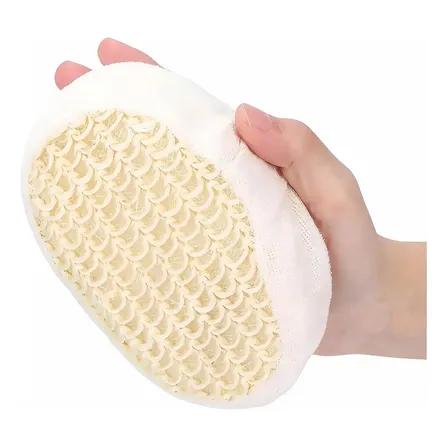 Esponja Corporal Para Ducha Baño Exfoliante Cuidado Personal Beige Exfoliante
