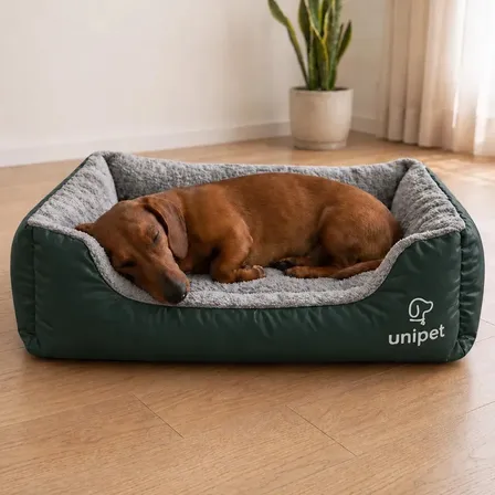 Cama Moisés Para Gatos Resistente Antidesgarro Color Verde musgo 50x40 Unipet