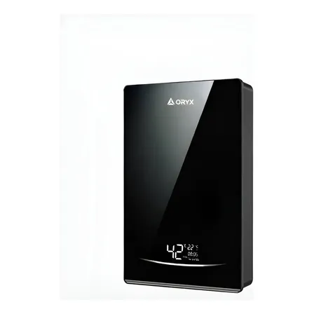 Calefon Electrico Instantaneo 3 Segund 8,8l Digital Diseño Negro