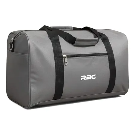 Bolso De Mano Chico Impermeable Reforzado Viaje Gym Diario Gris Liso