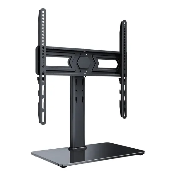 Rack Para Tv Con Base De Vidrio Soptv-001 De 32 A 75 Pulgadas