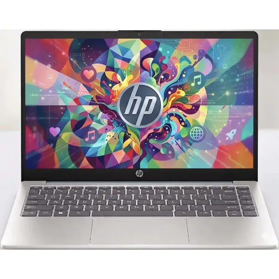 Notebook Hp 14-em0002 Amd Athlon 7120u 4gb Ram Ddr4 128gb Ssd Pantalla 14 Hd Graficos Integrados Color Blanco