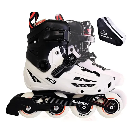 Rollers Profesionales Slalom Bota Rigida Pu 84a Flat Tarjeta