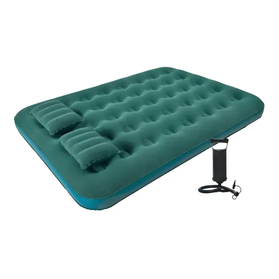 Colchón Inflable Doble Klimber + Inflador + 2 Almohadas