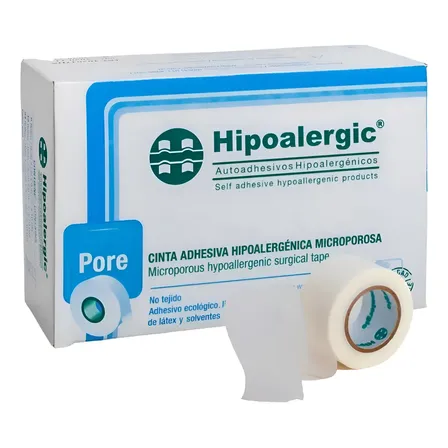 Cinta Tela Adhesiva Microporosa Hipoalergenica 5cm X 9m X 6u Blanco