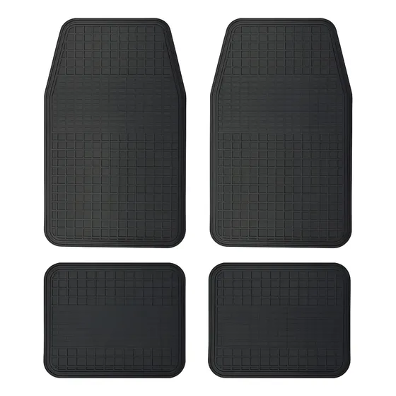 Cubre Alfombra Universal De Goma 4 Piezas Auto Pvc