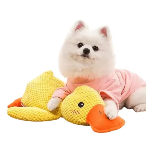 Juguete Mascota Pato Con Sonido Chifle Resistente Gato Perro