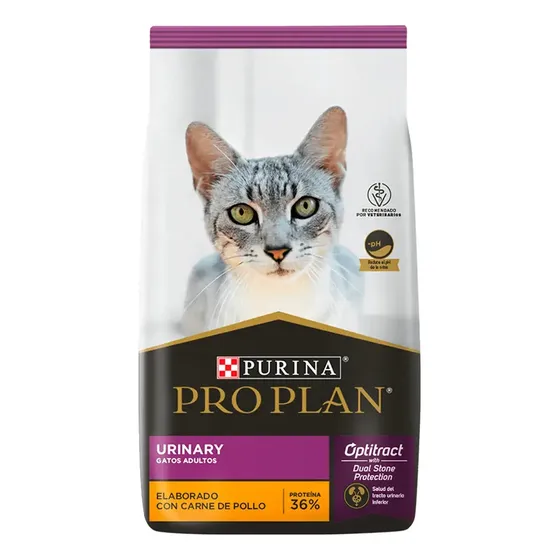 Pro Plan OptiTract Urinary alimento para gato adulto sabor pollo y arroz en bolsa de 15kg
