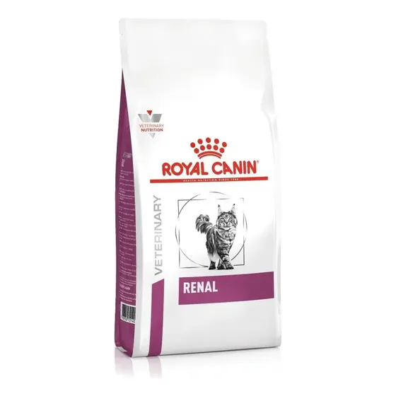 Alimento Royal Canin Veterinary Diet Feline Renal Para Gato Adulto Todos Los Tamaños Sabor Mezcla en Bolsa de 2 Kg